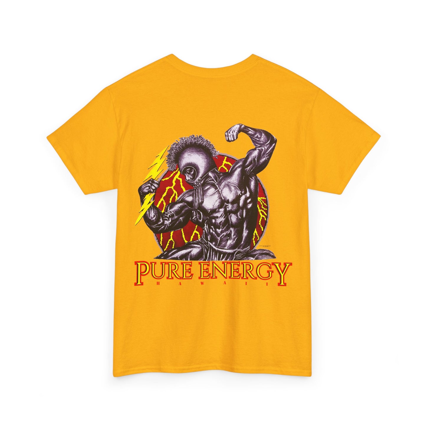 Hawaiian Strength Pure Energy Hawaii Vintage Design 90s New Print Unisex Heavy Cotton Tee