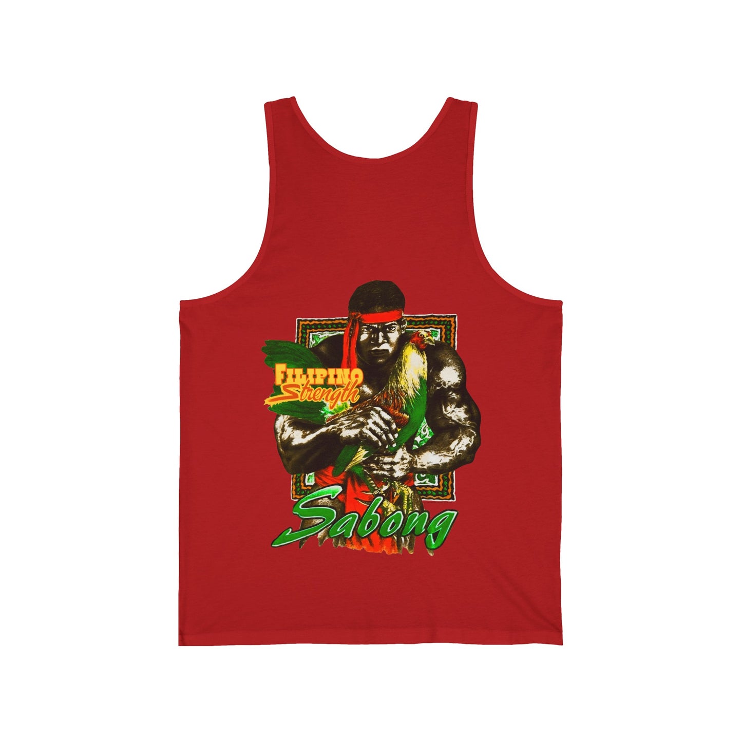 Filipino Strength Sabong Vintage Design 90s New Print Unisex Jersey Tank