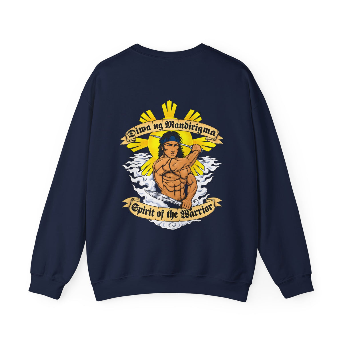 Filipino Strength Spirit of the Warrior Diwa ng Mandirigma Unisex Heavy Blend™ Crewneck Sweatshirt