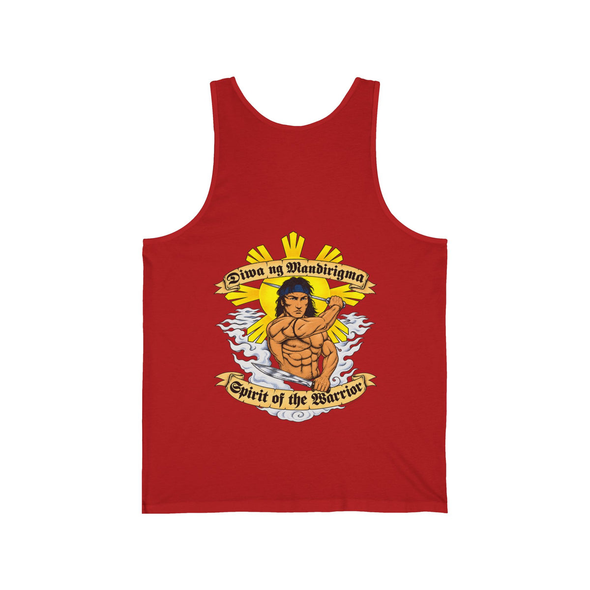 Filipino Strength Spirit of the Warrior Diwa ng Mandirigma Unisex Jersey Tank