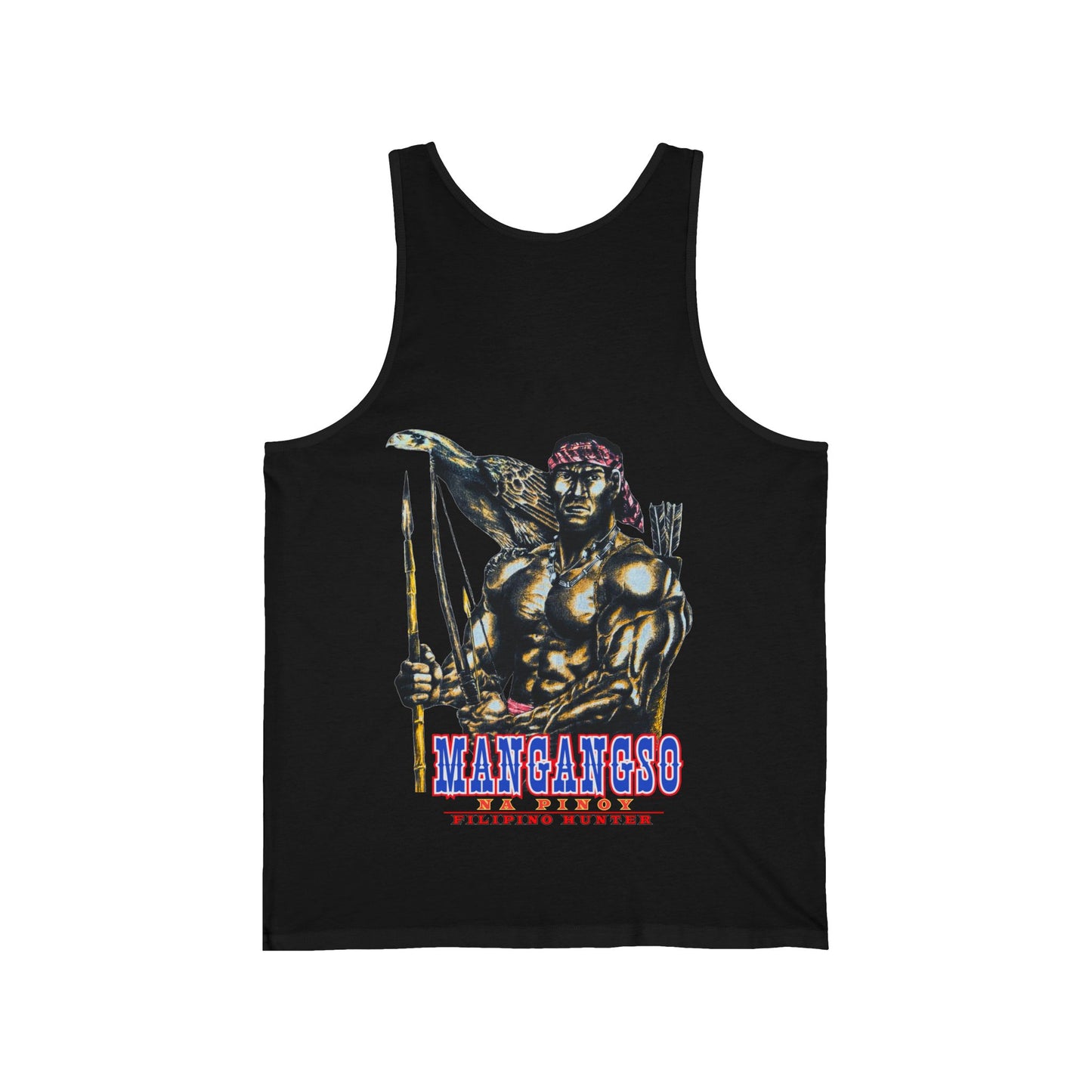 Filipino Strength Mangangso Na Pinoy Filipino Hunter Vintage Design 90s New Print Unisex Jersey Tank