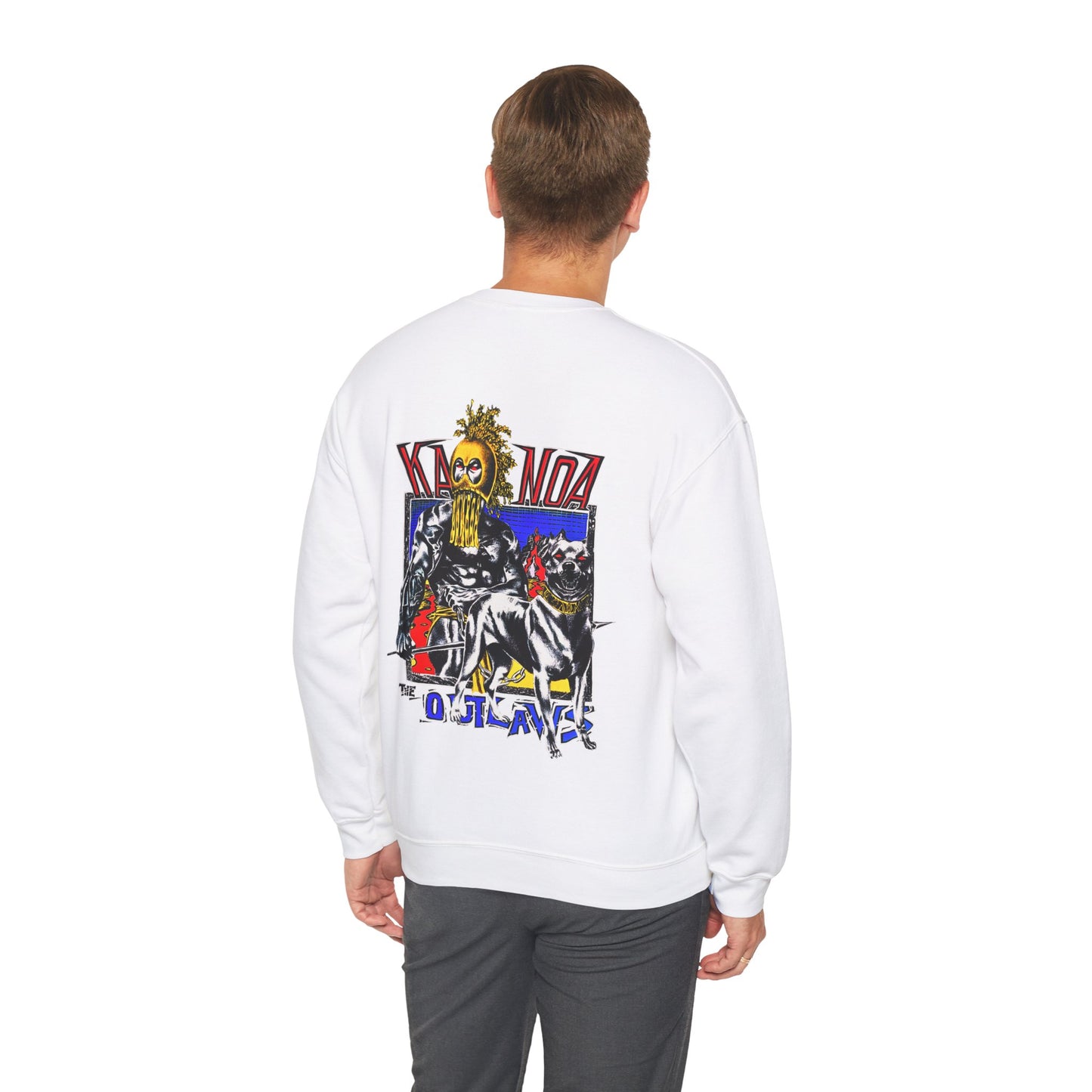 Hawaiian Strength Kanoa The Outlaws Vintage Design 90s New Print Unisex Heavy Blend™ Crewneck Sweatshirt