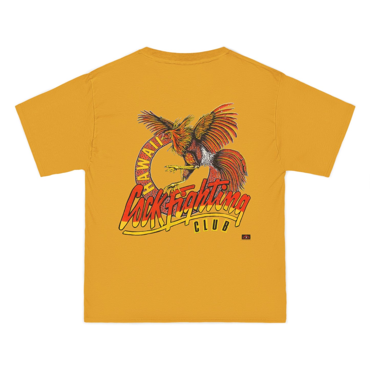 Hawaiian Strength Cockfighting Club Hawaii Vintage Design 90s New Print Beefy-T®  Short-Sleeve T-Shirt