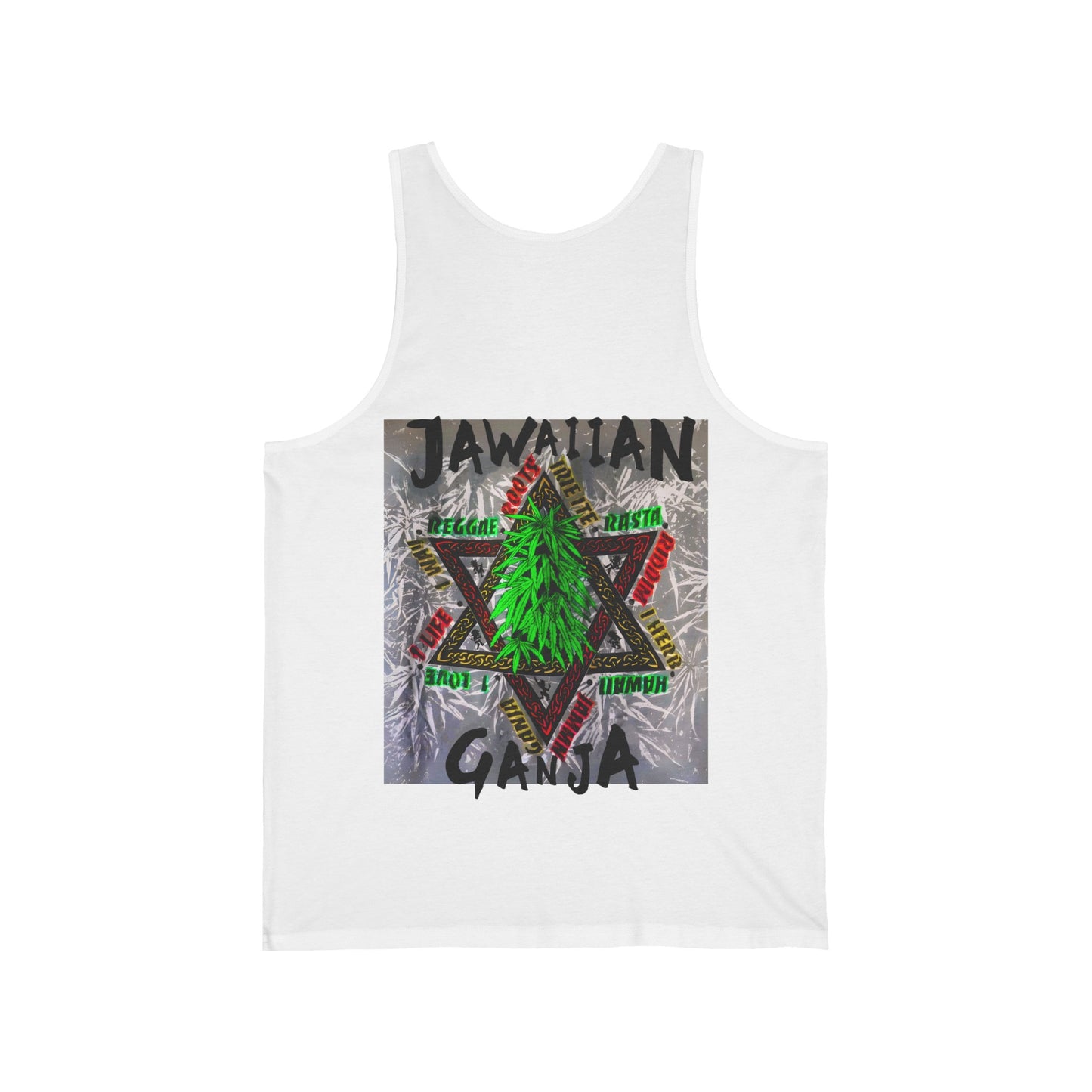 Jawaiian Strength Jawaiian Ganja Vintage Design 90s New Print Unisex Jersey Tank