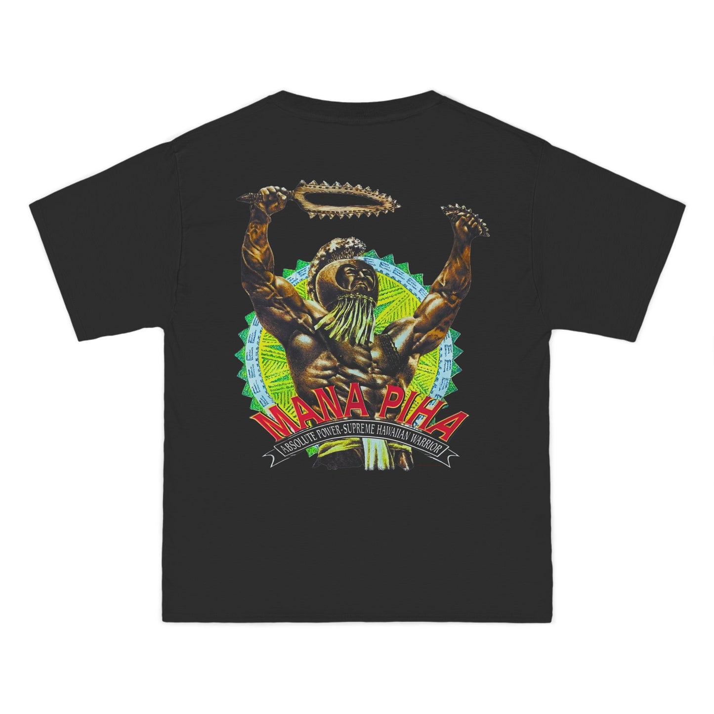 Hawaiian Strength Mana Piha Vintage Design 90s New Print Beefy-T®  Short-Sleeve T-Shirt