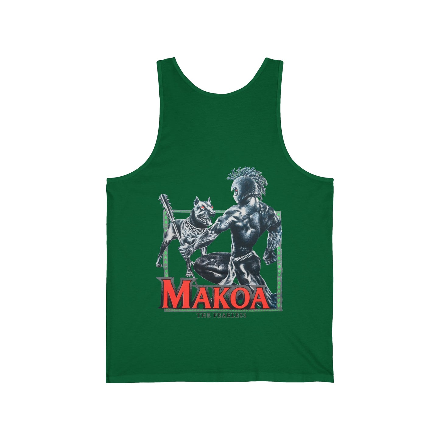 Hawaiian Strength Makoa The Fearless Vintage Design 90s New Print Unisex Jersey Tank