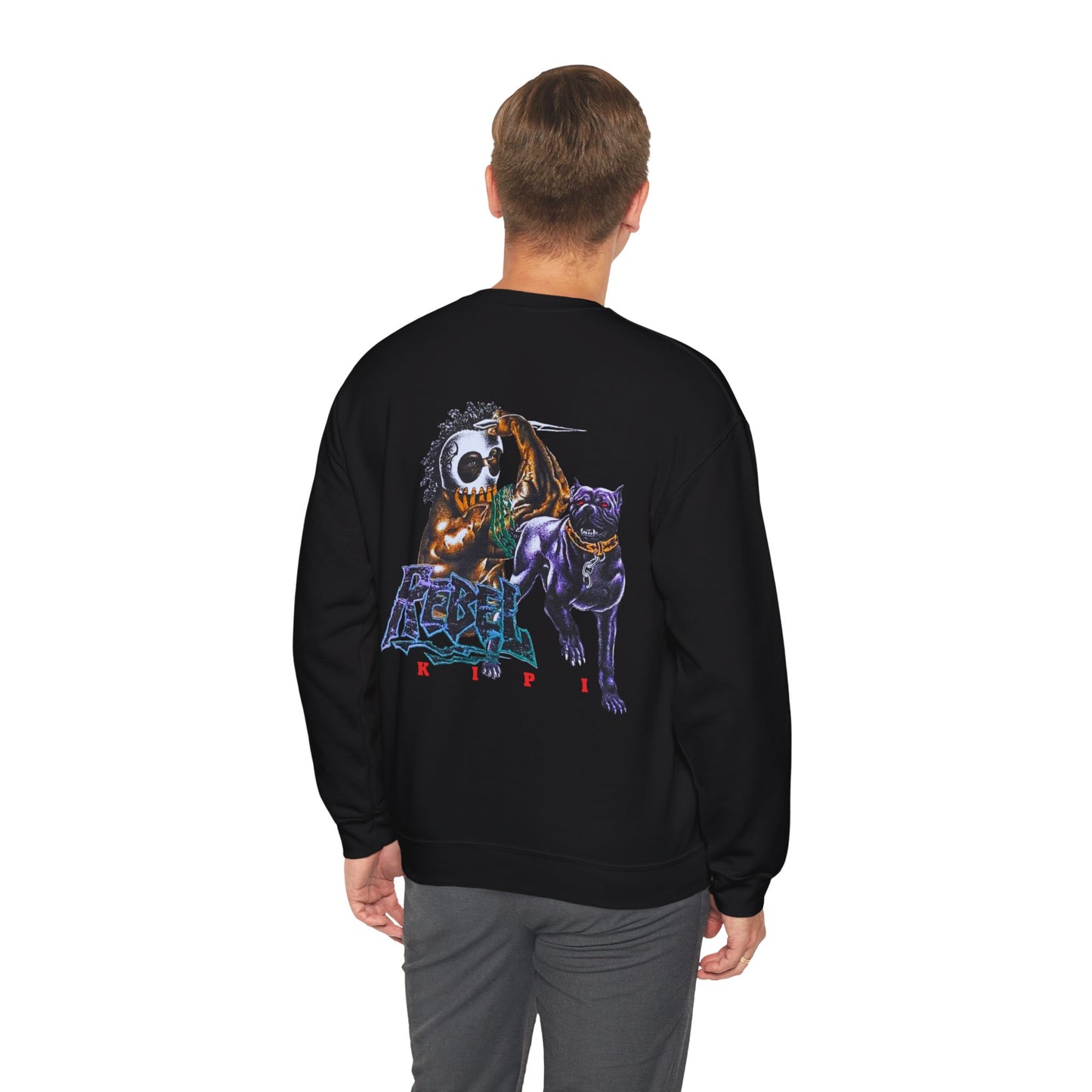 Hawaiian Strength Rebel Kipi Vintage Design 90s New Print Unisex Heavy Blend™ Crewneck Sweatshirt