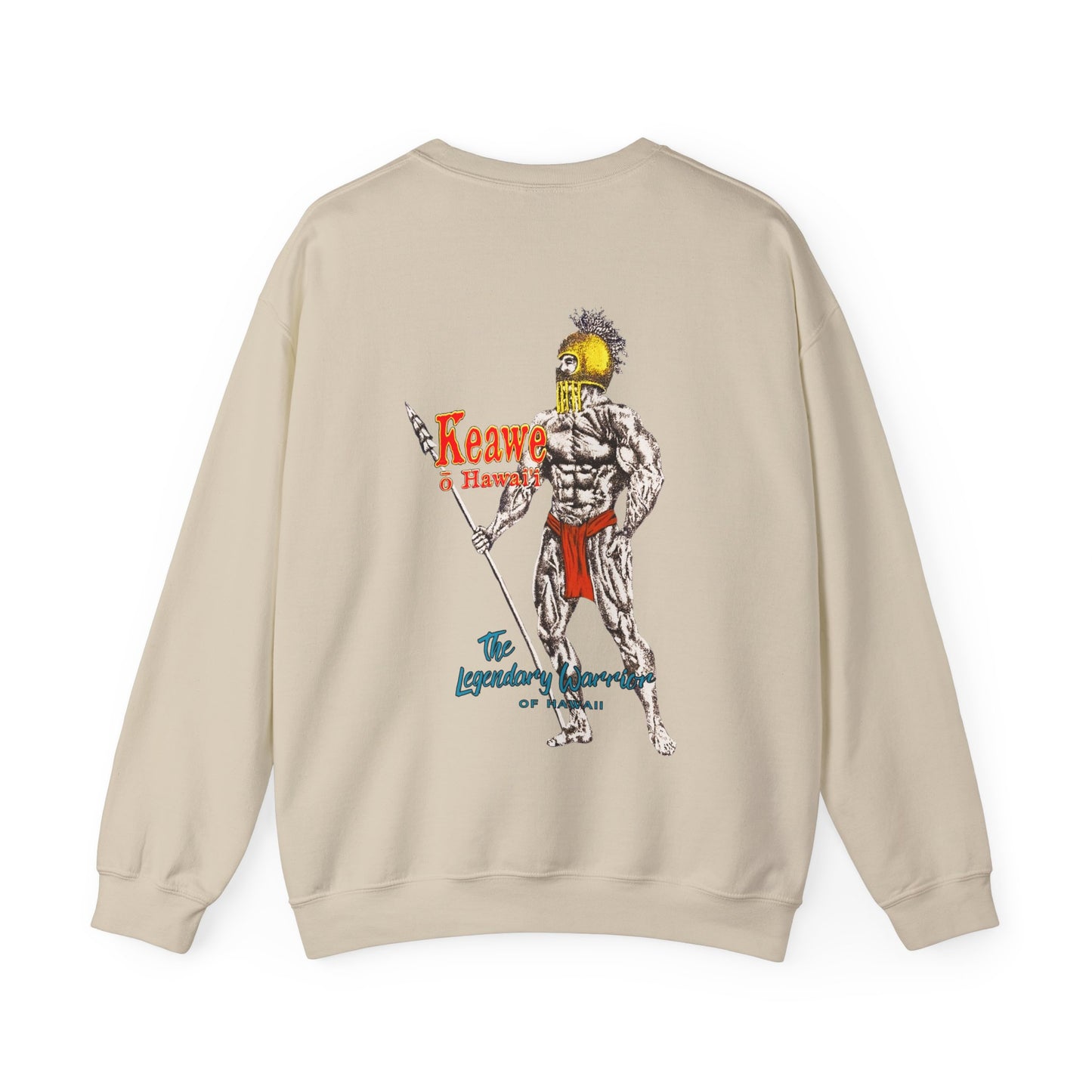 Hawaiian Strength Keawe o Hawaii The Legendary Warrior of Hawaii Vintage Designs 90s New Print Unisex Heavy Blend™ Crewneck Sweatshirt