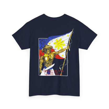 Filipino Strength Diego Silang Freedom Fighter Vintage Design 90s New Print Unisex Heavy Cotton Tee