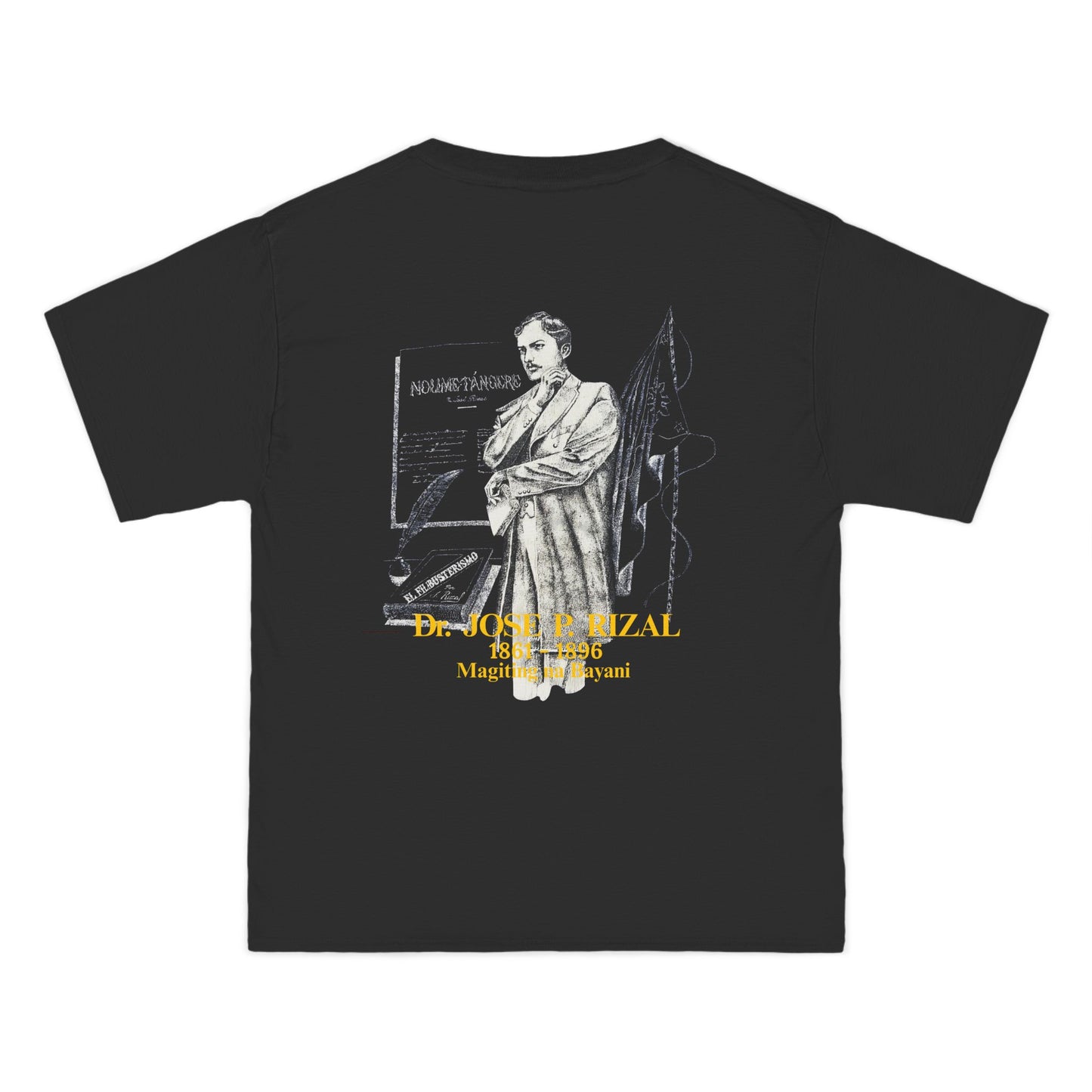 Filipino Strength Dr Jose Rizal Magiting na Bayani Vintage Design 90s New Print Beefy-T®  Short-Sleeve T-Shirt