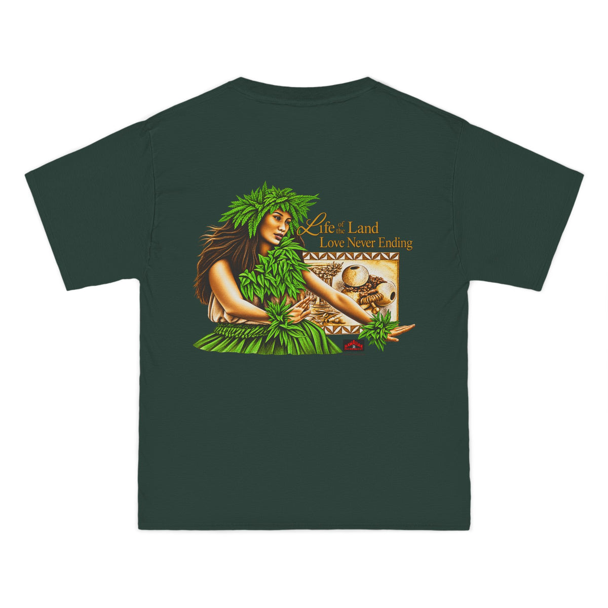 Hawaiian Strength Life of the Land Love Never Ending Beefy-T®  Short-Sleeve T-Shirt