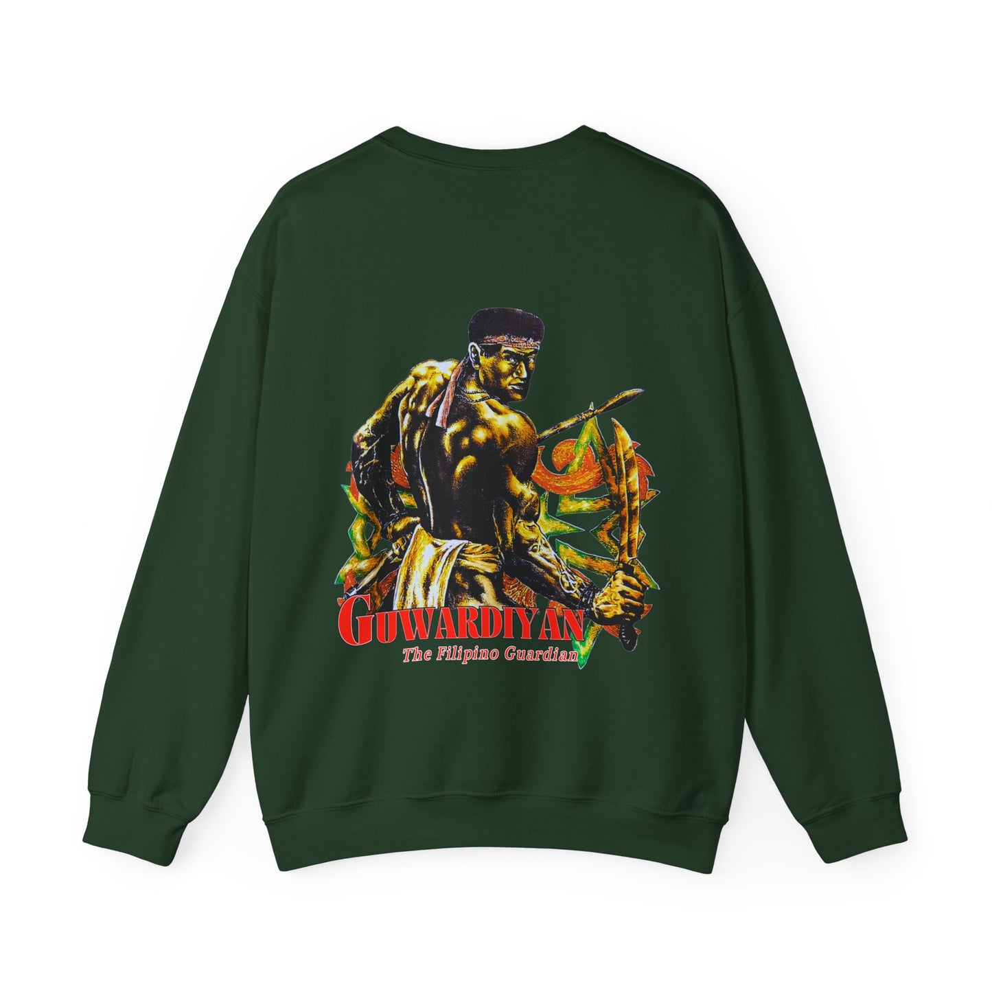 Filipino Strength The Filipino Guardian Guwardiyan Vintage Design 90s New Print Unisex Heavy Blend™ Crewneck Sweatshirt