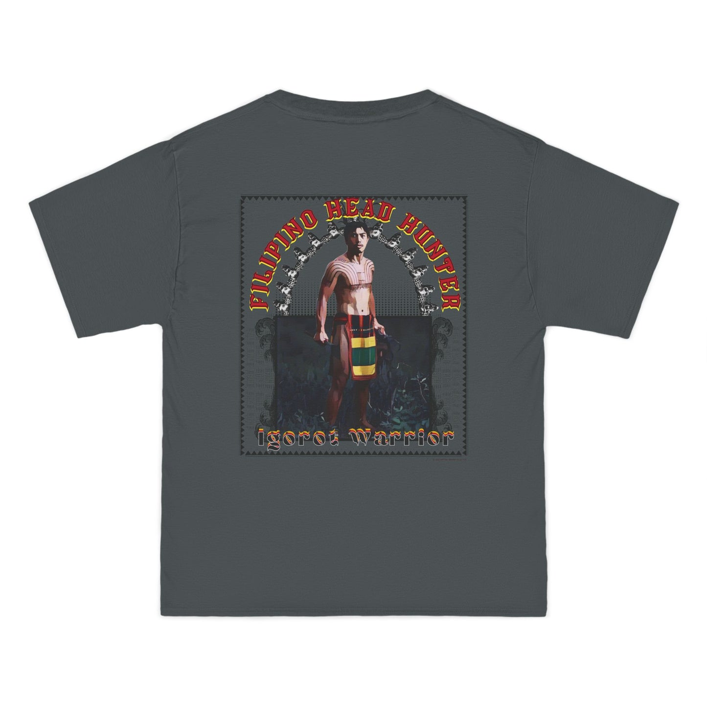 Filipino Strength Filipino Headhunter Igorot Warrior Beefy-T®  Short-Sleeve T-Shirt