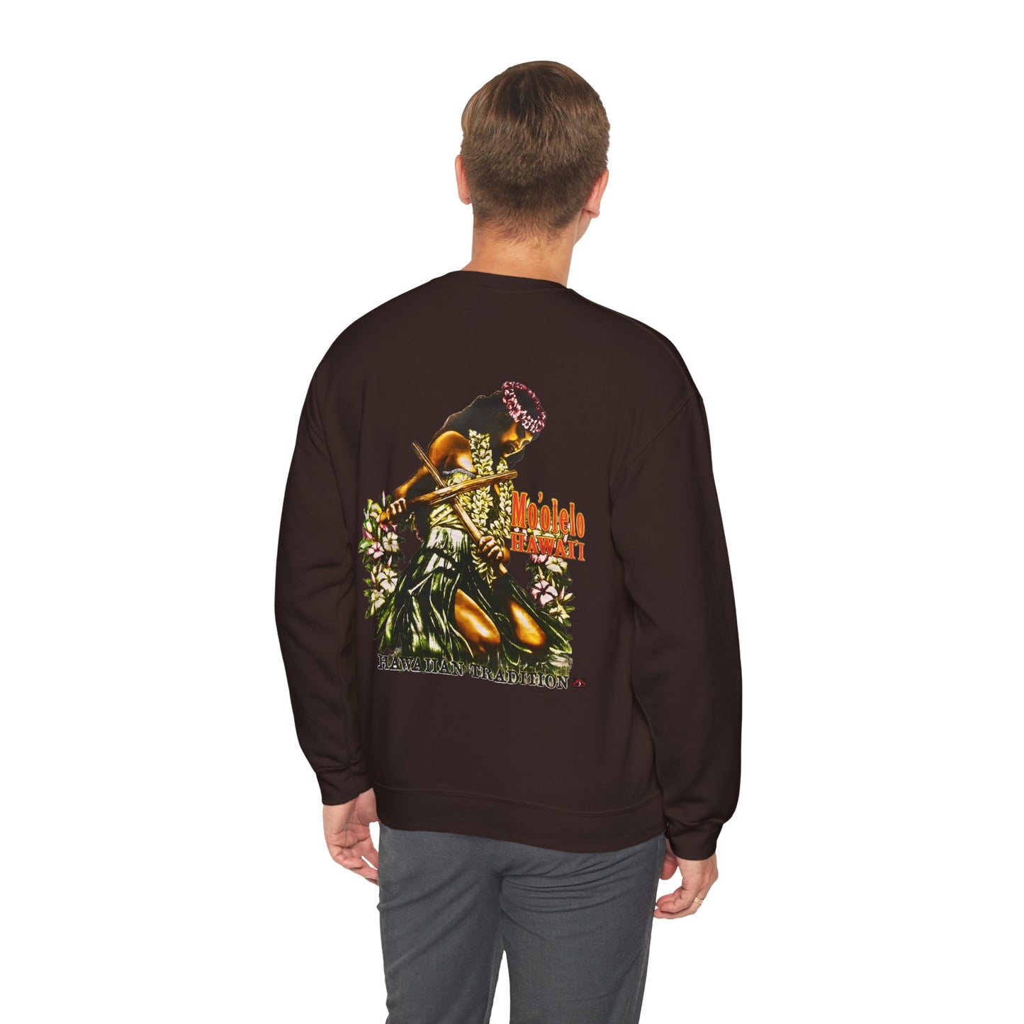 Hawaiian Strength Hawaiian Tradition Mo'olelo Hawai'i Vintage Design 90s New Print Unisex Heavy Blend™ Crewneck Sweatshirt