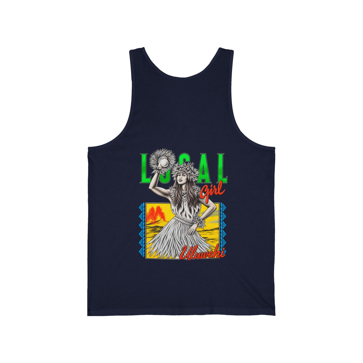 Hawaiian Strength Local Girl Uluwehi Unisex Jersey Tank