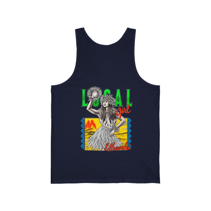 Hawaiian Strength Local Girl Uluwehi Unisex Jersey Tank