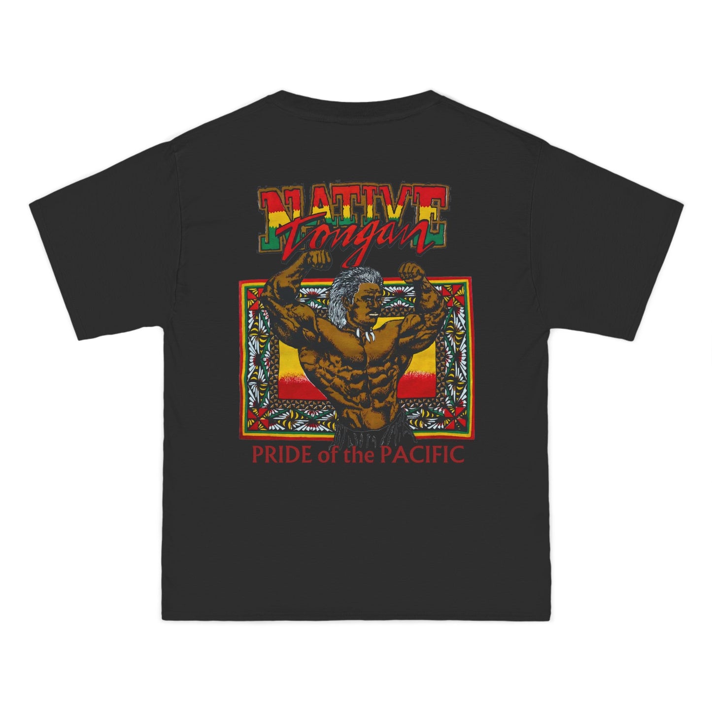 Local Strength Native Tongan Pride of the Pacific Vintage Designs 90s New Print Beefy-T®  Short-Sleeve T-Shirt