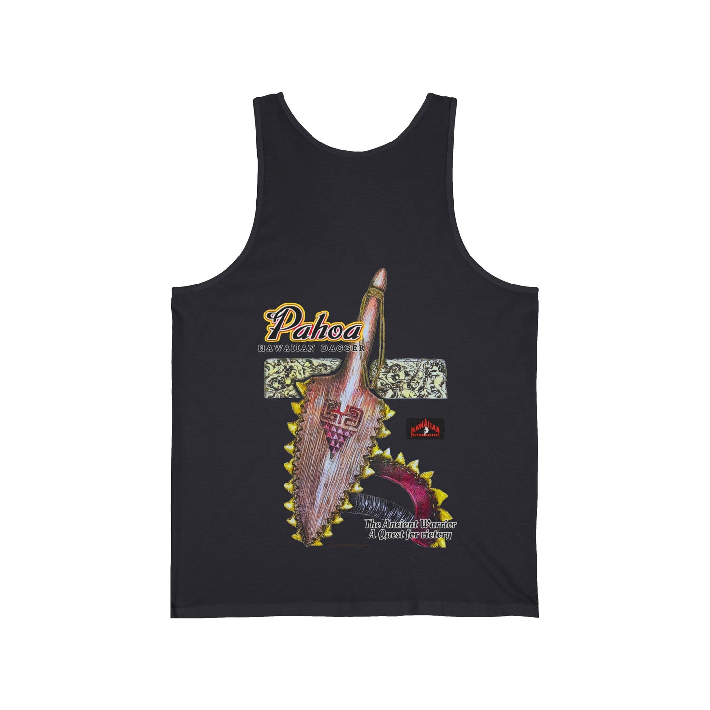 Hawaiian Strength Pahoa Hawaiian Dagger Vintage 90s Design New Print Unisex Jersey Tank