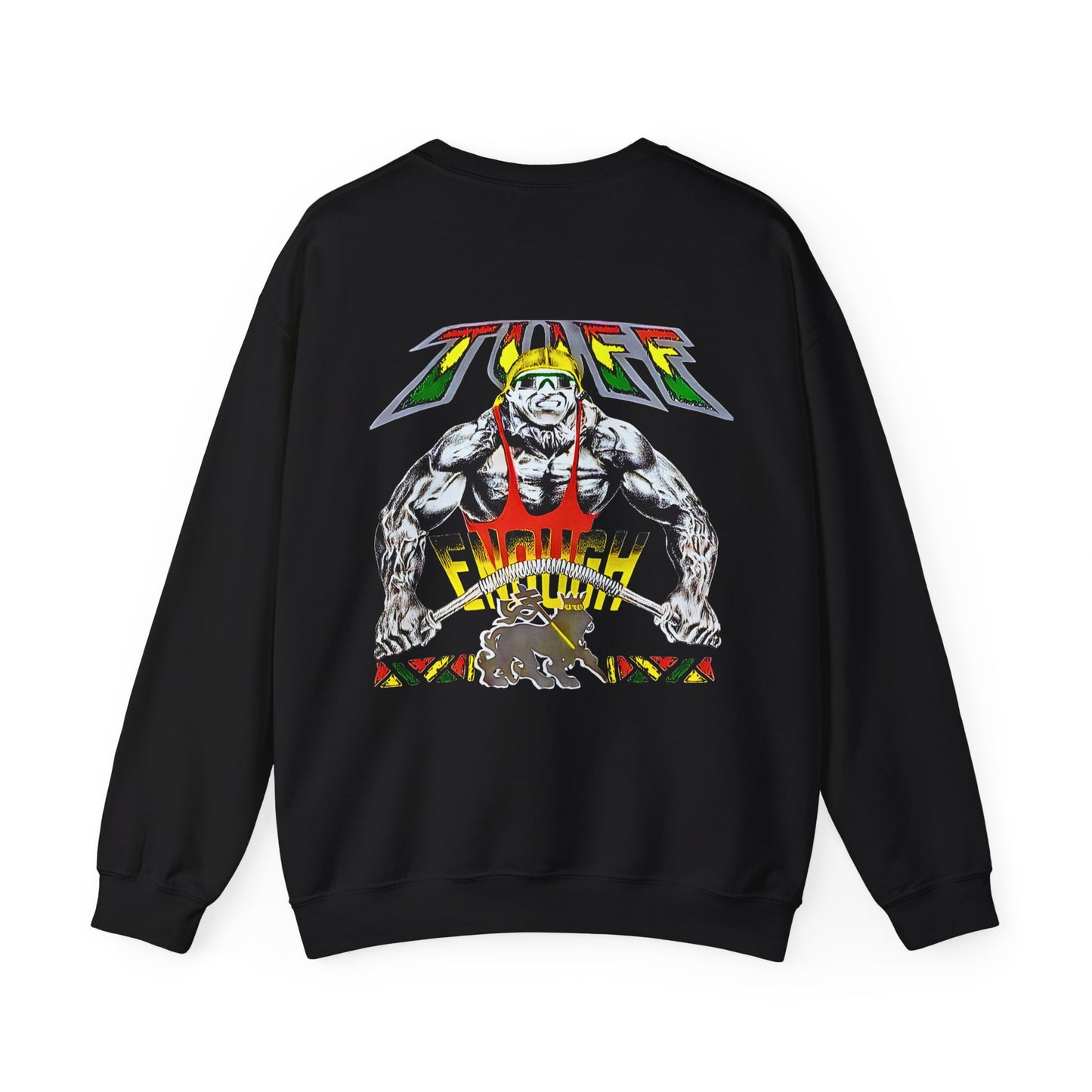 Jawaiian Strength Tuff Enough Vintage Design 90s New Print Unisex Heavy Blend™ Crewneck Sweatshirt