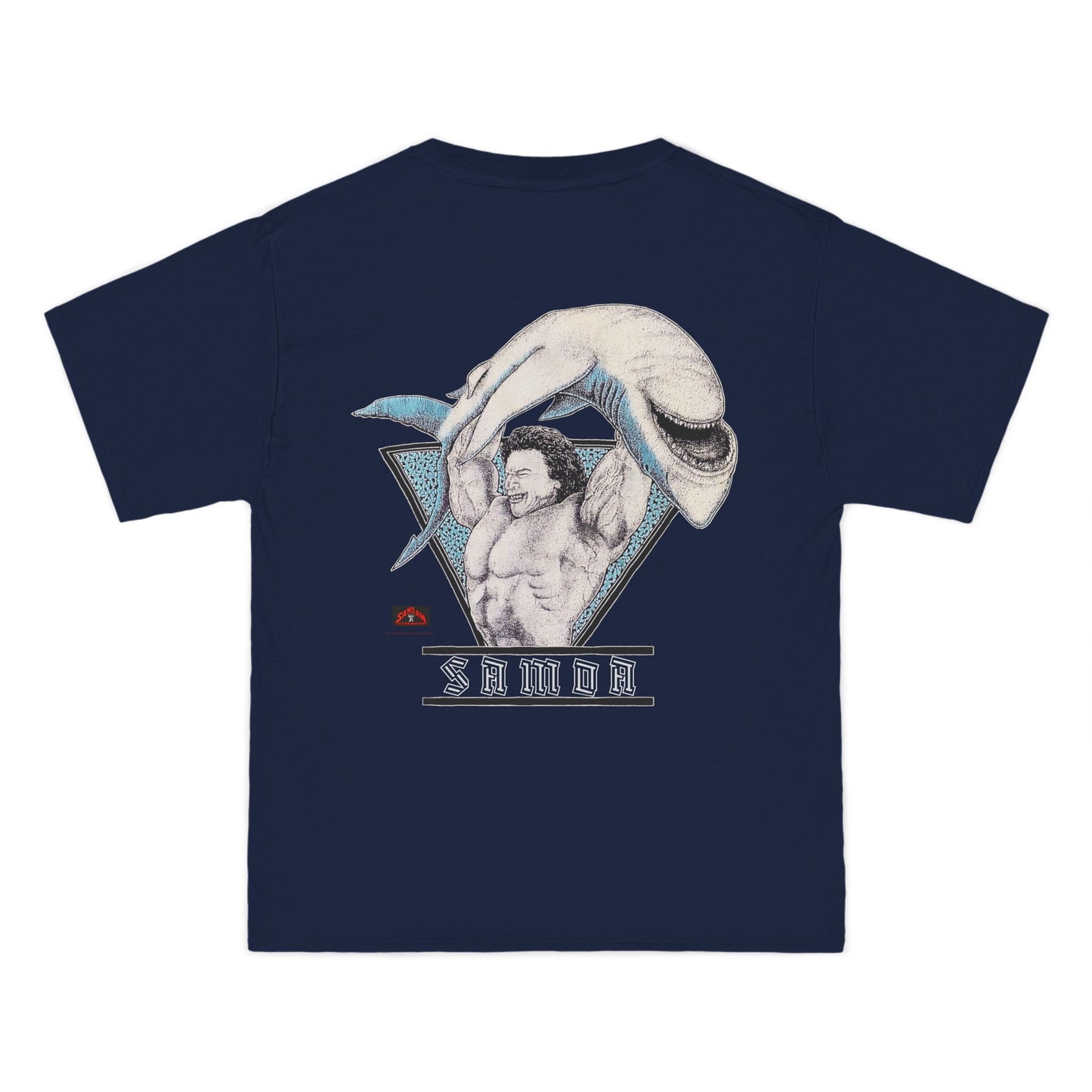 Samoan Strength Samoa Vintage 90s Design New Print Beefy-T®  Short-Sleeve T-Shirt