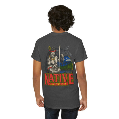 Samoan Strength Native Samoan Vintage 90s Design New Print Unisex Heavy Cotton Tee