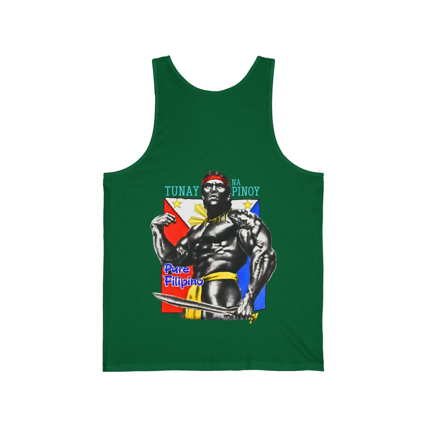 Filipino Strength Tunay Na Pinoy Pure Filipino Vintage Design 90s New Print Unisex Jersey Tank