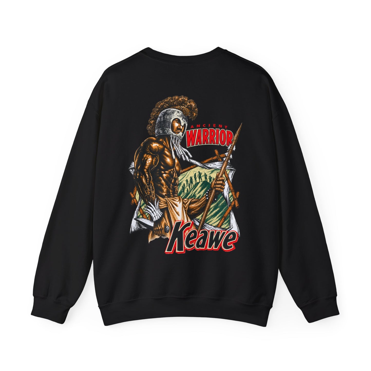 Hawaiian Strength Keawe Ancient Warrior Unisex Heavy Blend™ Crewneck Sweatshirt