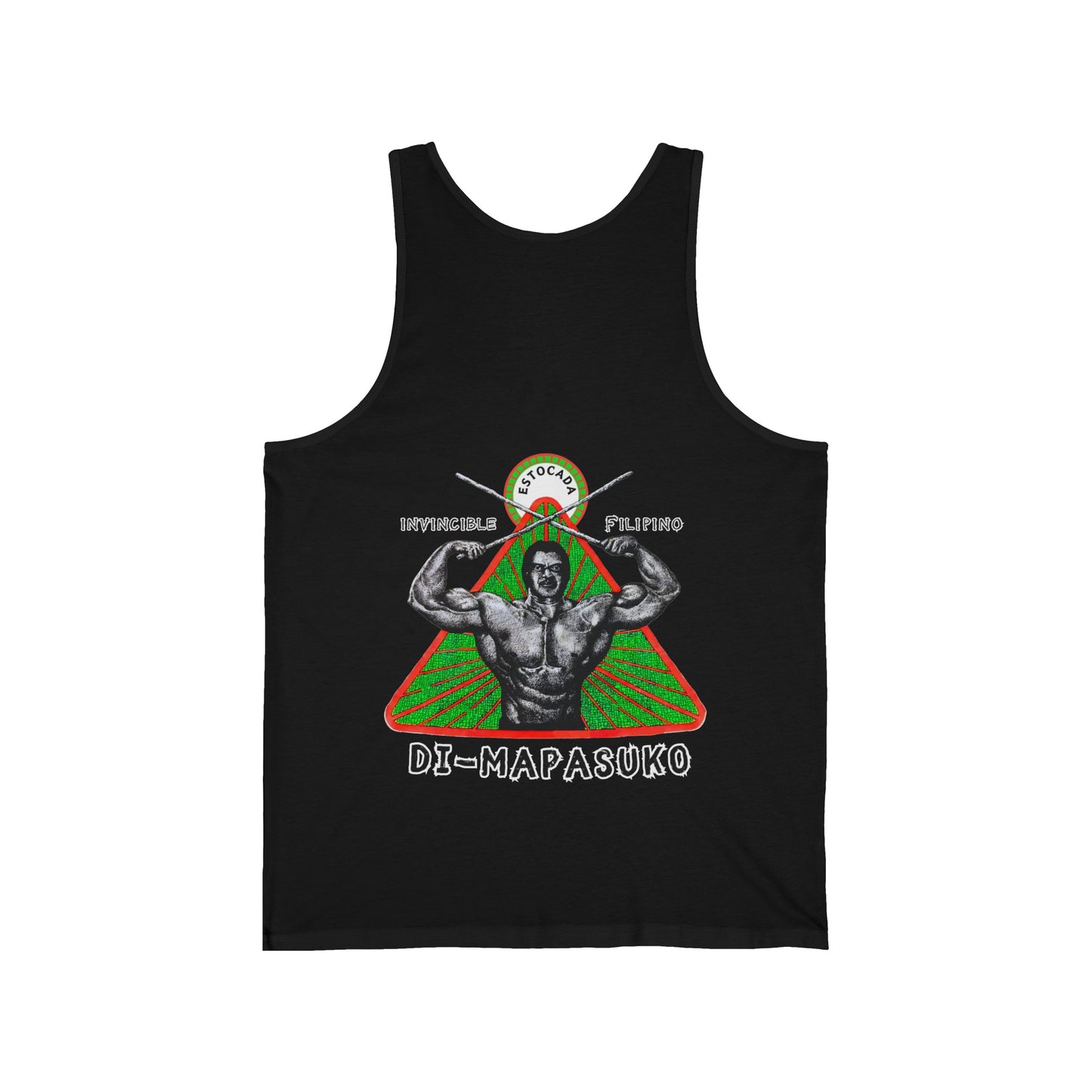 Filipino Strength Invincible Filipino Estocada Vintage Design 90s New Print Unisex Jersey Tank