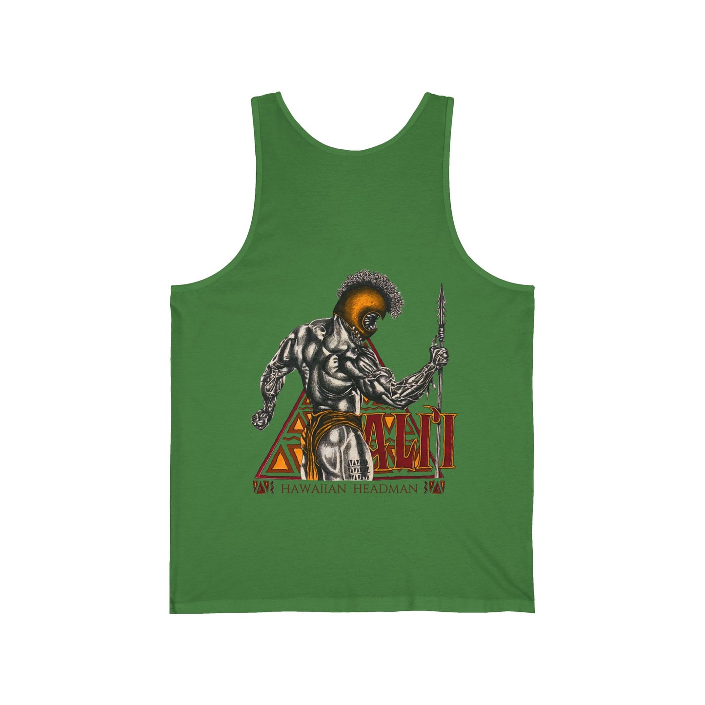 Hawaiian Strength Ali'i Hawaiian Headman Vintage Design 90s New Print Unisex Jersey Tank