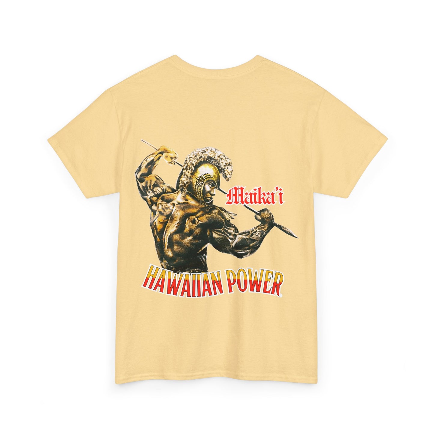 Hawaiian Strength Maika'i Hawaiian Power  Vintage Design 90s New Print Unisex Heavy Cotton Tee