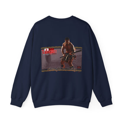 Local Strength Tongan Strength Malohi Stregnth in Unity Unisex Heavy Blend™ Crewneck Sweatshirt