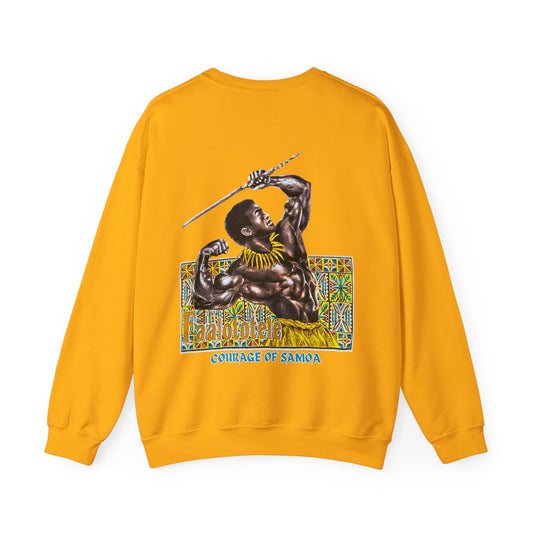 Samoan Strength Faalototele Courage of Samoa Vintage Design 90s New Print Unisex Heavy Blend™ Crewneck Sweatshirt