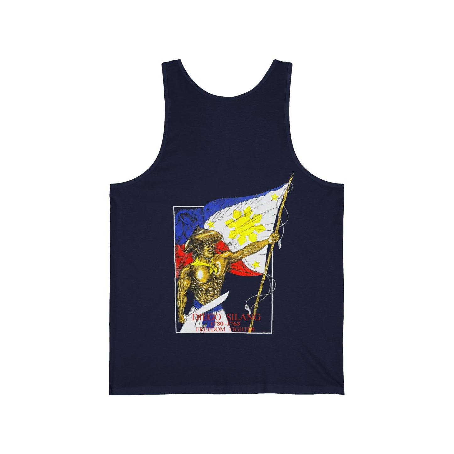 Filipino Strength Diego Silang Freedom Fighter Vintage Design 90s New Print Unisex Jersey Tank