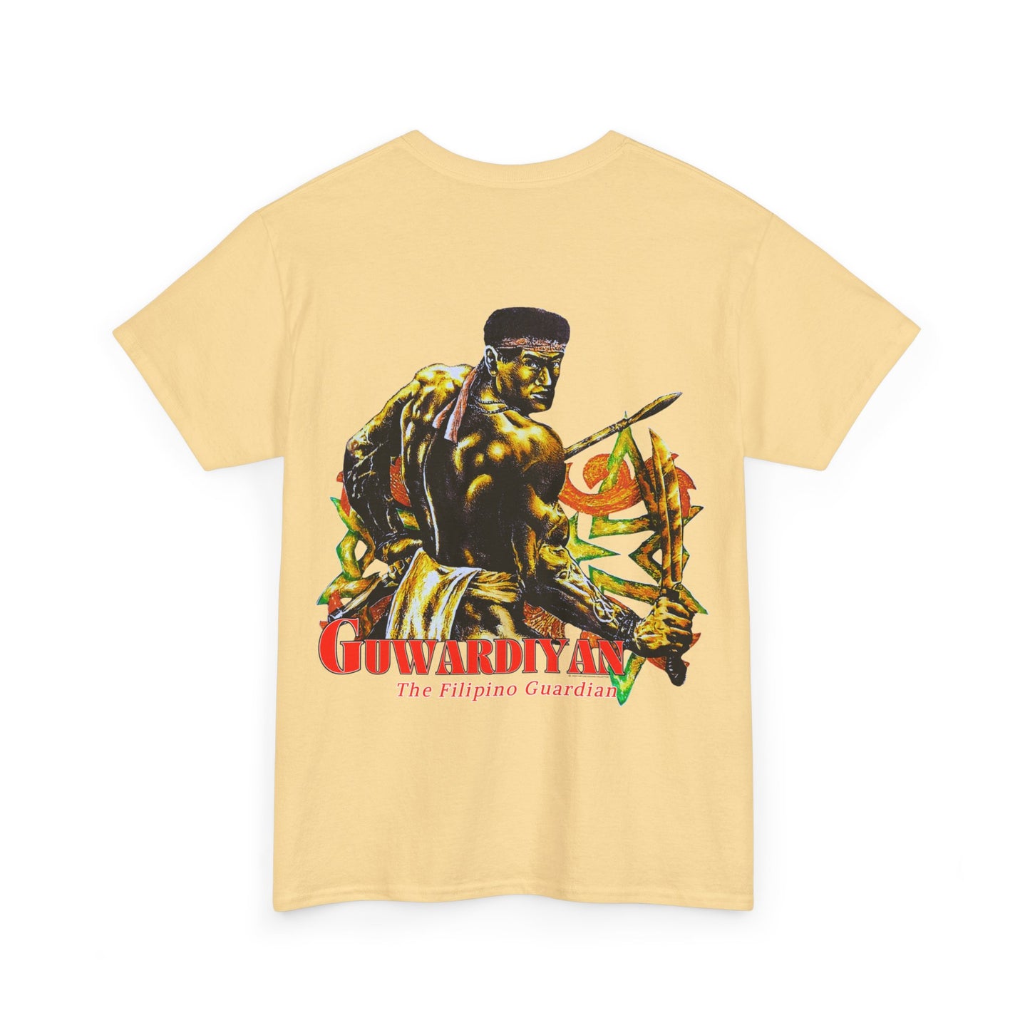 Filipino Strength The Filipino Guardian Guwardiyan Vintage Design 90s New Print T-shirt Unisex Heavy Cotton Tee