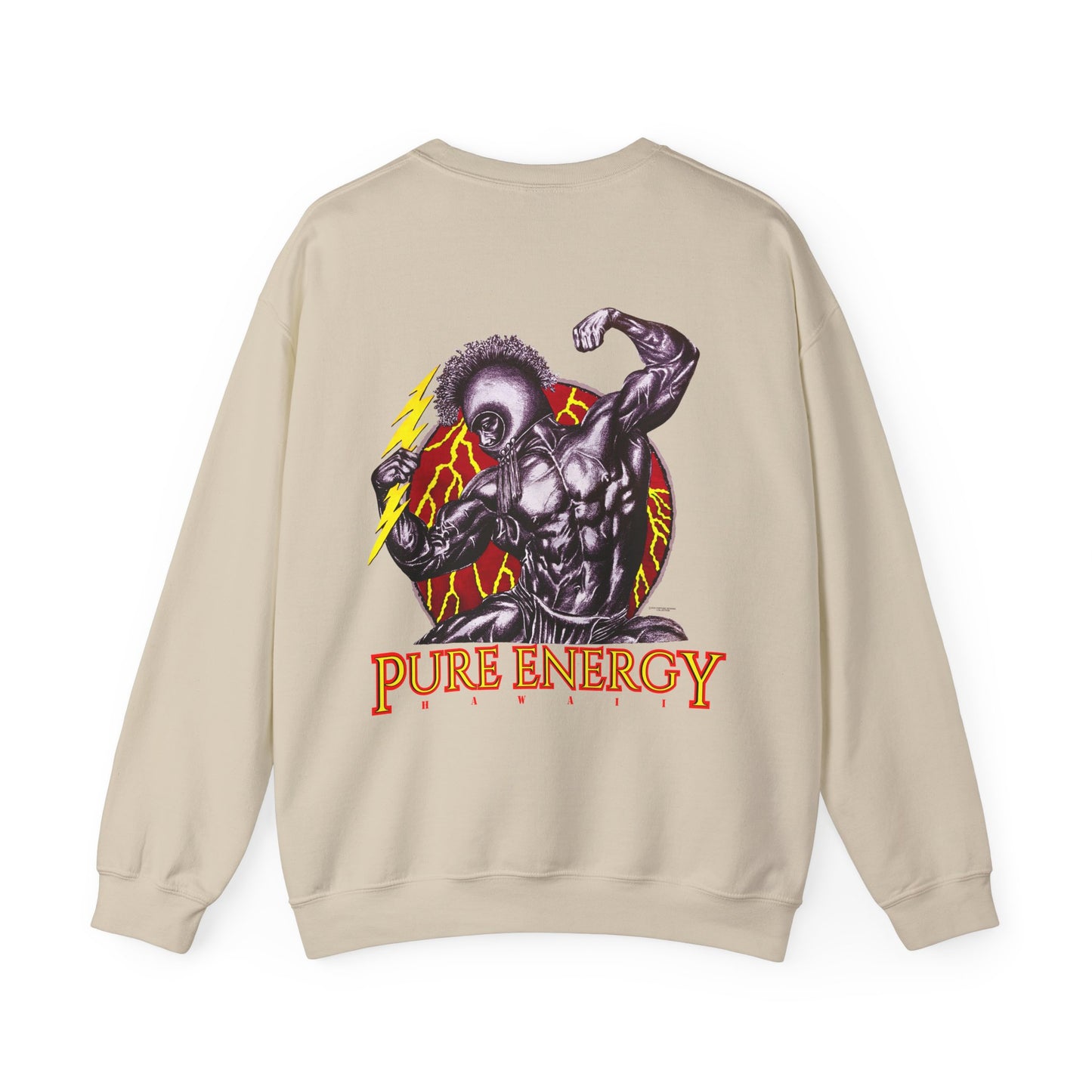 Hawaiian Strength Pure Energy Hawaii Vintage Design 90s New Print Unisex Heavy Blend™ Crewneck Sweatshirt