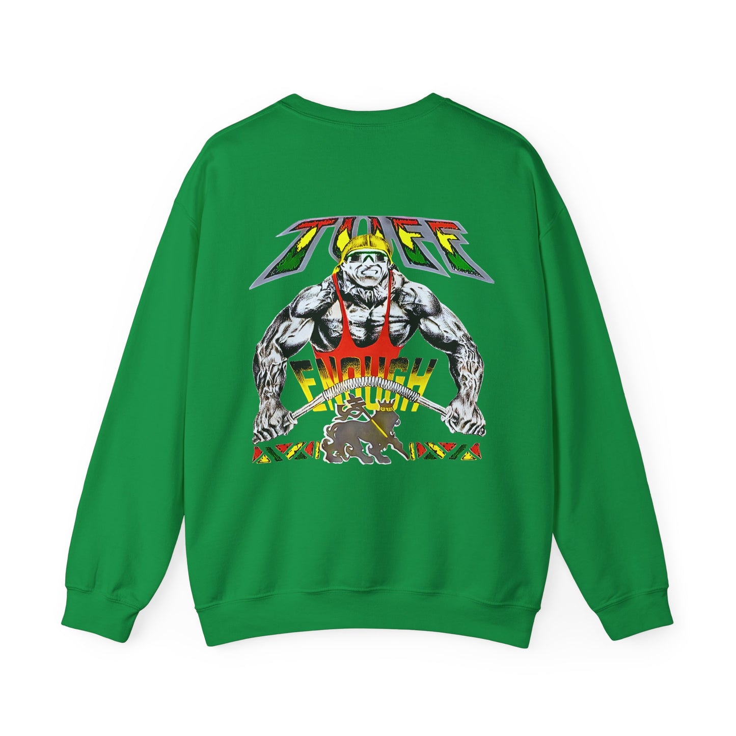 Jawaiian Strength Tuff Enough Vintage Design 90s New Print Unisex Heavy Blend™ Crewneck Sweatshirt