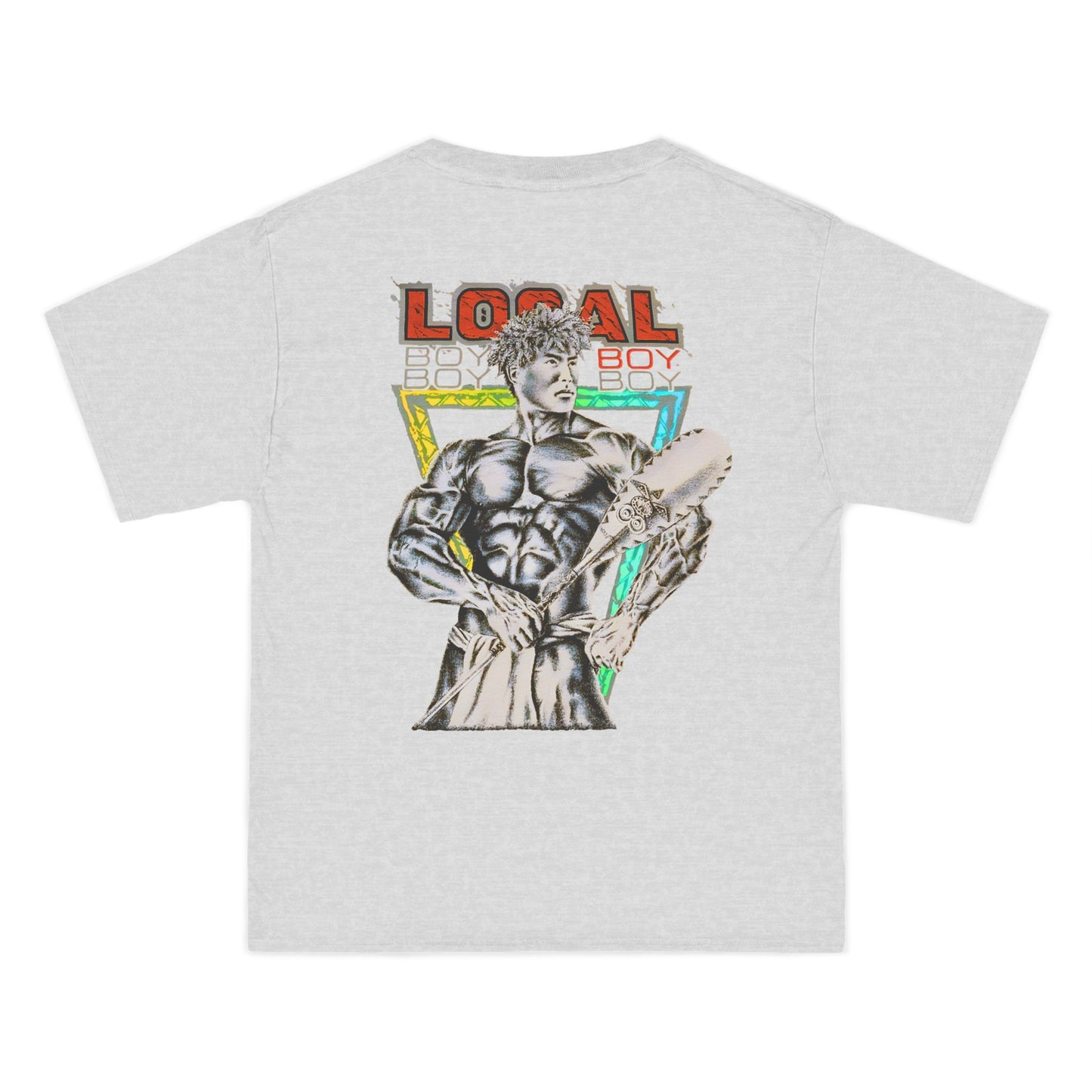 Hawaiian Strength Local Boy Vintage Design 90s New Print Beefy-T®  Short-Sleeve T-Shirt