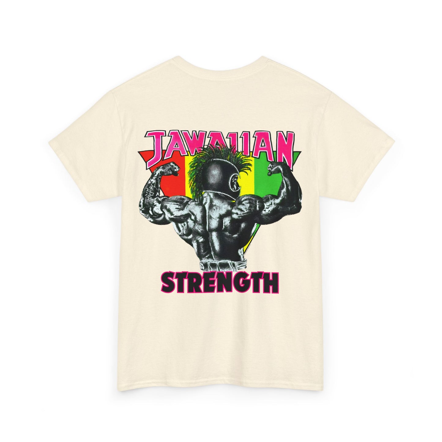 Jawaiian Strength Jawaiian Strenght Vintage Design 90s New Print T-shirt Unisex Heavy Cotton Tee