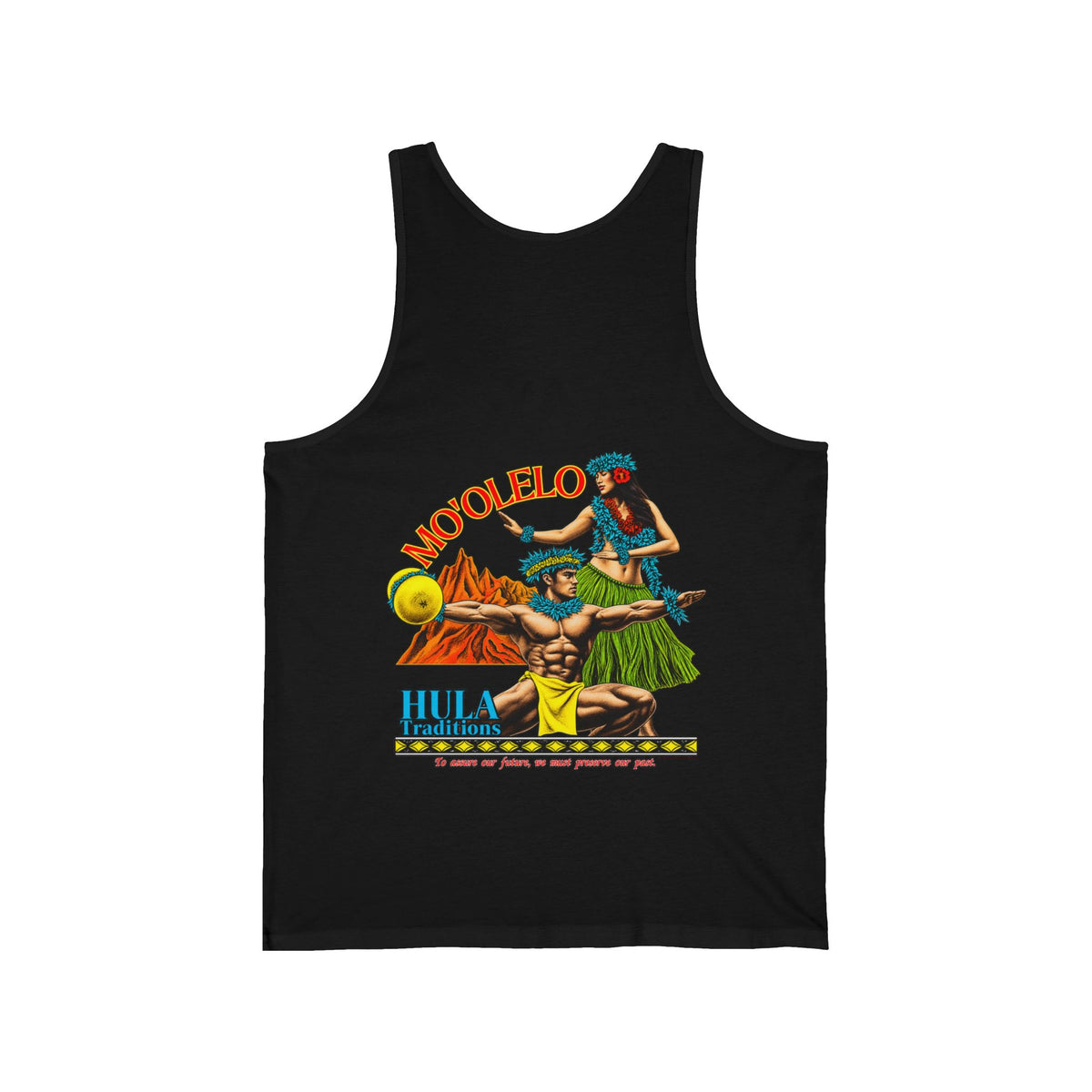 Hawaiian Strength Mo'olelo Hula Traditions Unisex Jersey Tank