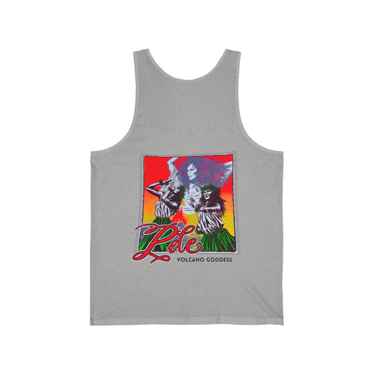 Hawaiian Strength Pele Volcano Goddess Vintage Design 90s New Print Unisex Jersey Tank