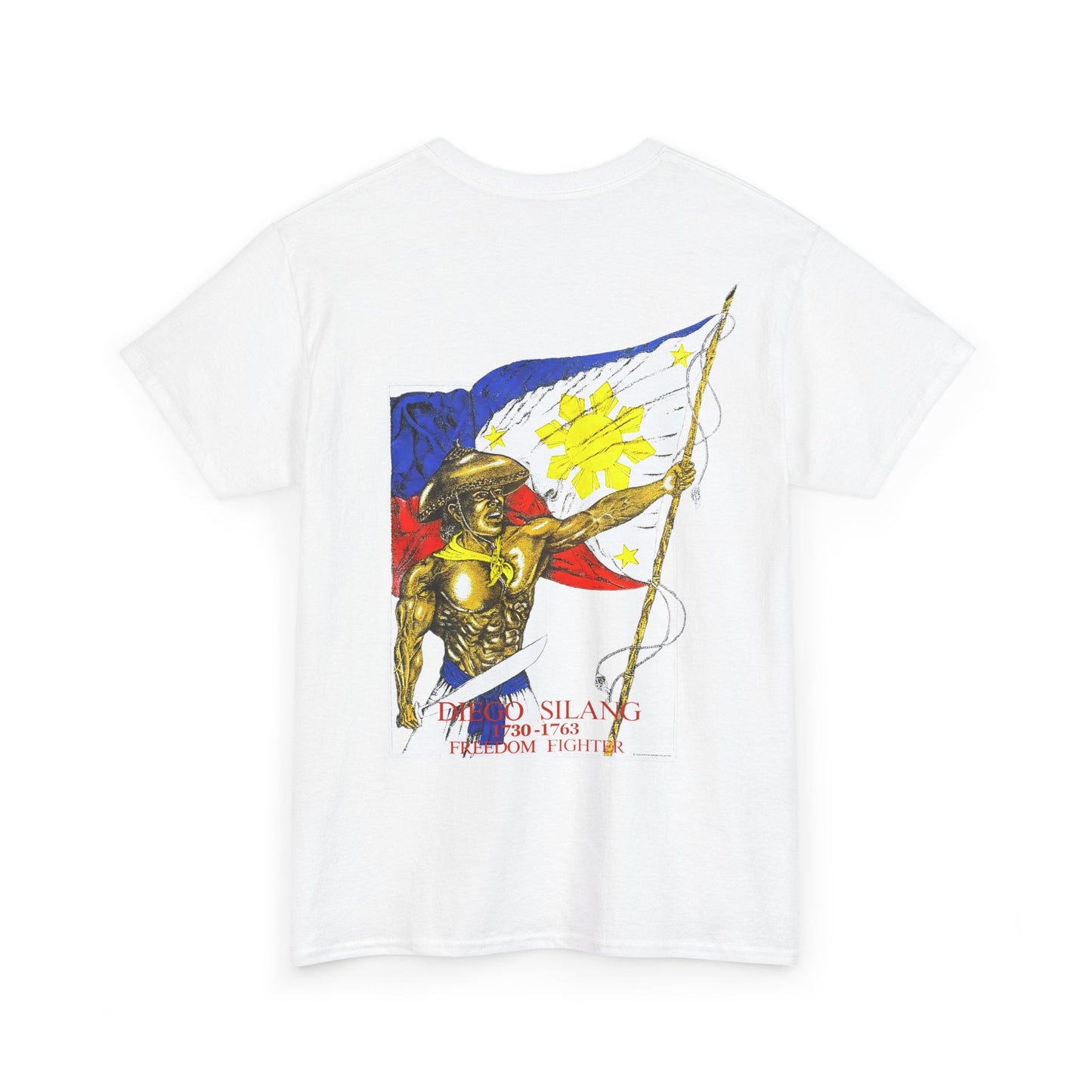 Filipino Strength Diego Silang Freedom Fighter Vintage Design 90s New Print Unisex Heavy Cotton Tee