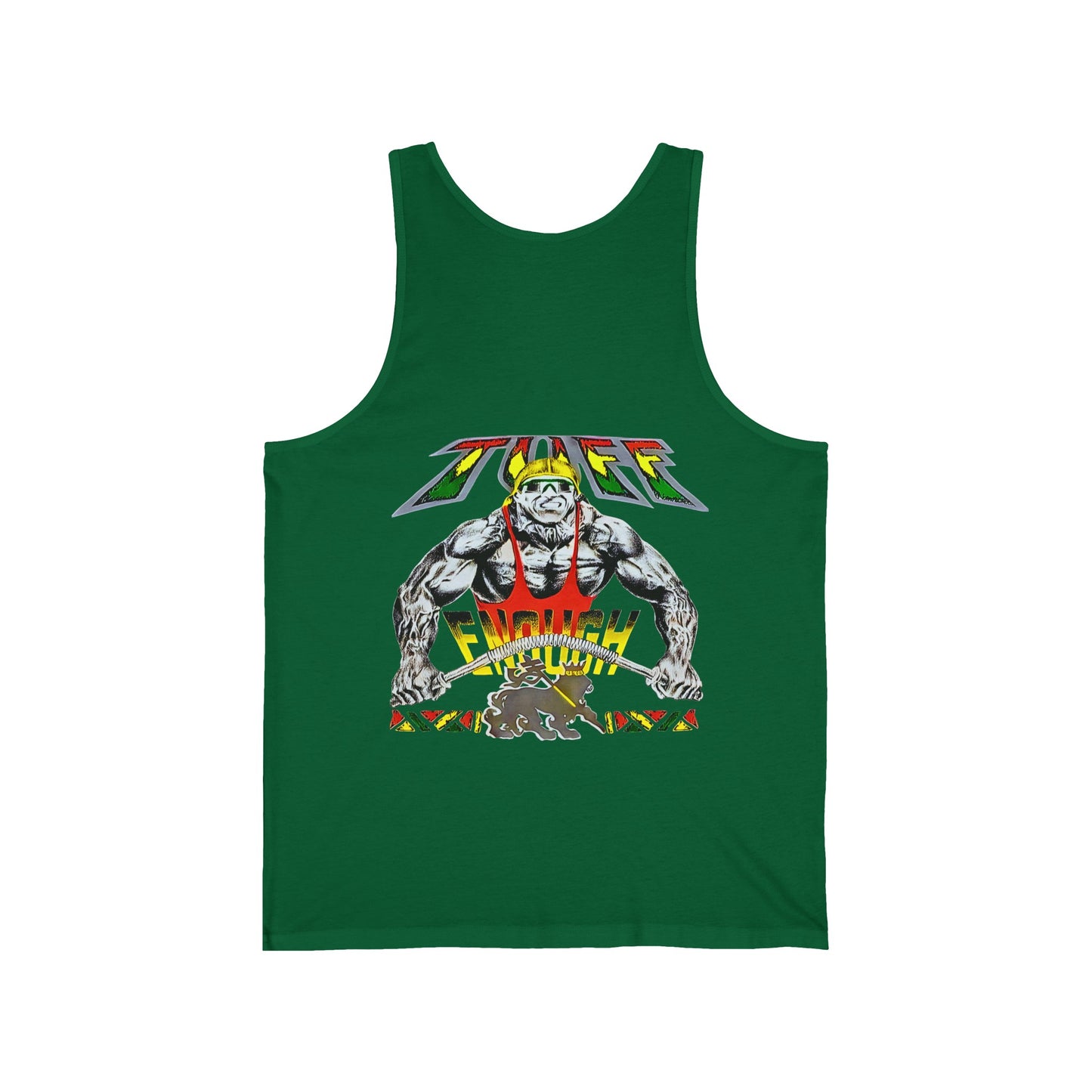 Jawaiian Strength Tuff Enough Vintage Design 90s New Print Unisex Jersey Tank
