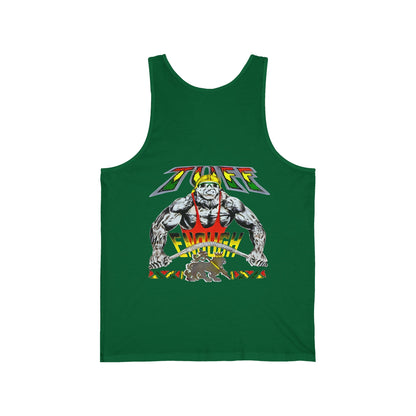 Jawaiian Strength Tuff Enough Vintage Design 90s New Print Unisex Jersey Tank