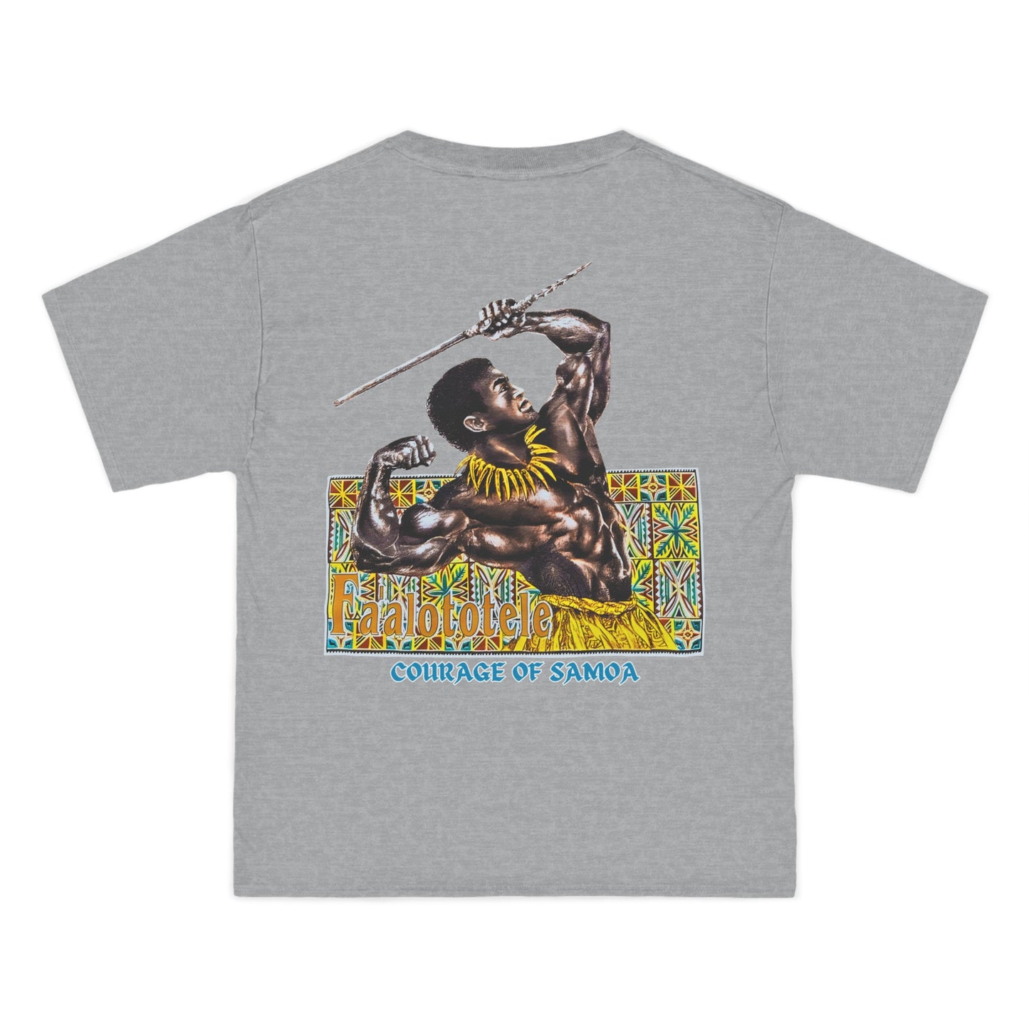 Samoan Strength Faalototele Courage of Samoa Vintage Design 90s New Print Beefy-T®  Short-Sleeve T-Shirt