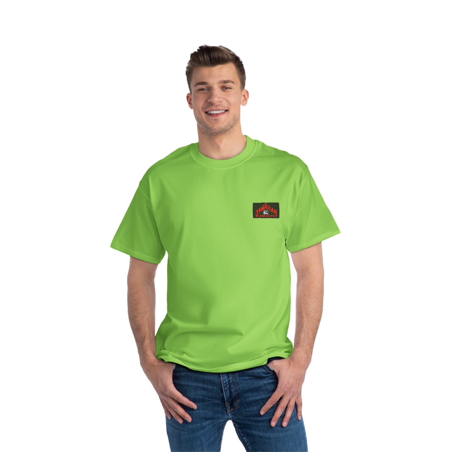 Jawaiian Strength Tuff Enough Vintage Design 90s New Print Beefy-T®  Short-Sleeve T-Shirt