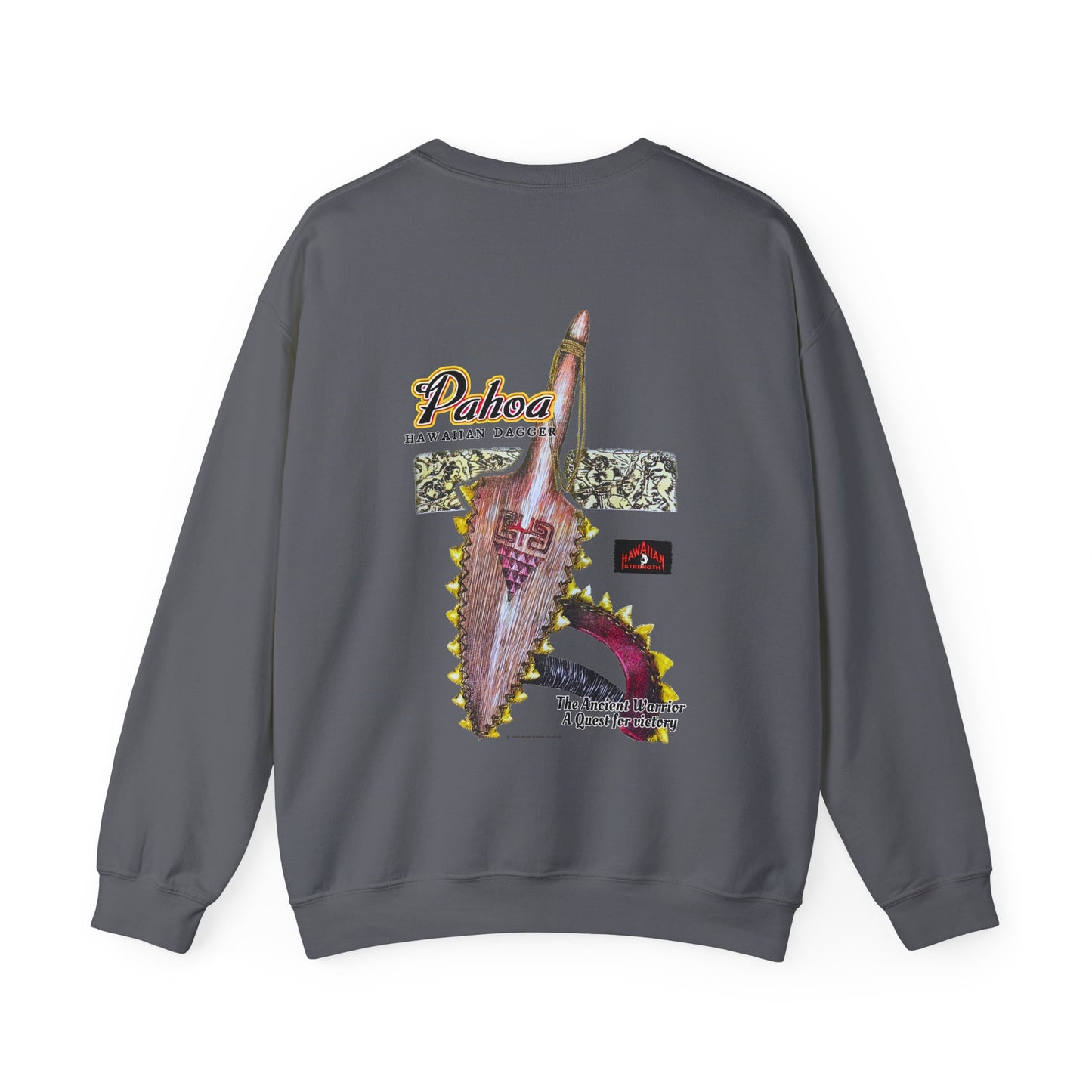 Hawaiian Strength Pahoa Hawaiian Dagger Vintage 90s Design New Unisex Heavy Blend™ Crewneck Sweatshirt
