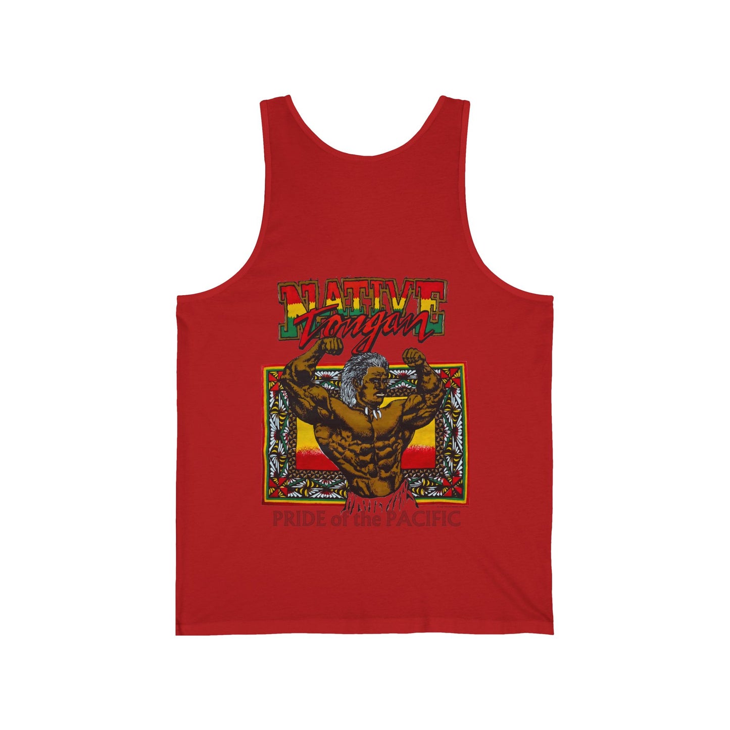 Local Strength Native Tongan Pride of the Pacific Vintage Designs 90s New Print Unisex Jersey Tank