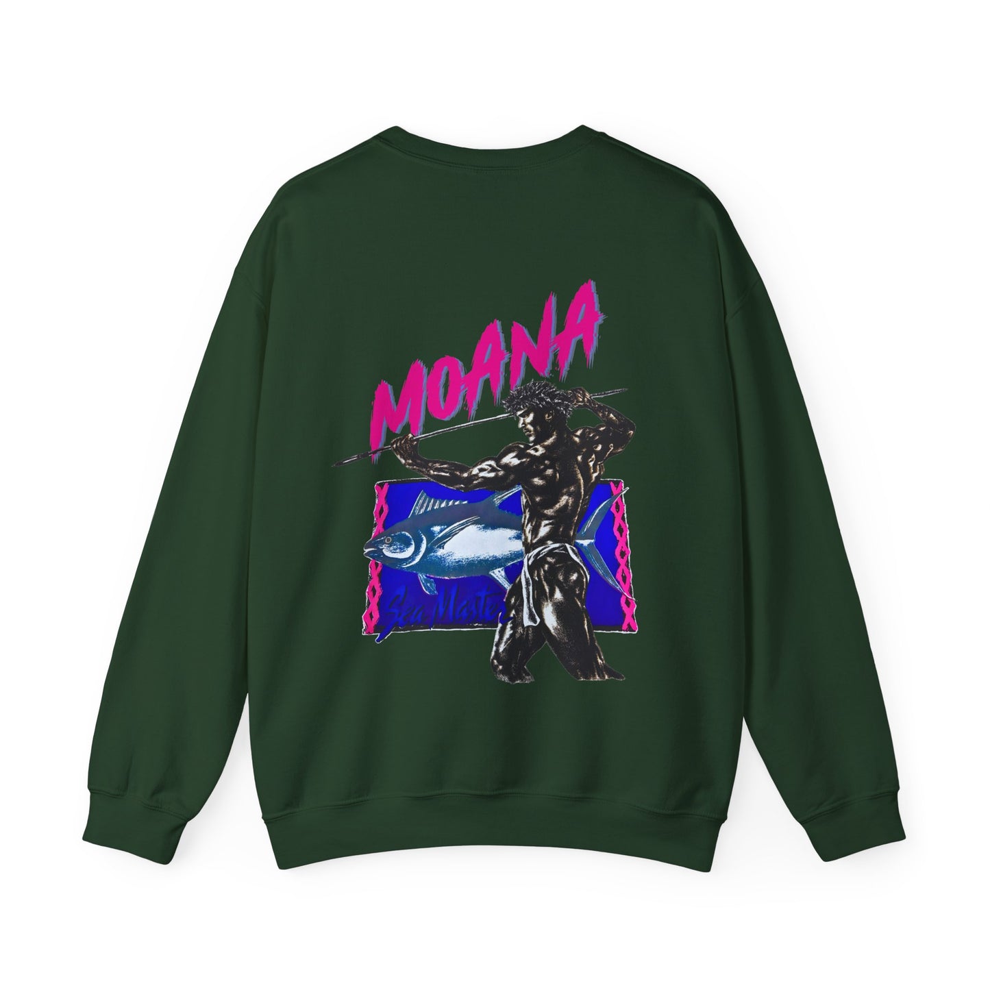 Hawaiian Strength Moana Sea Master Vintage Design 90s New Print Unisex Heavy Blend™ Crewneck Sweatshirt