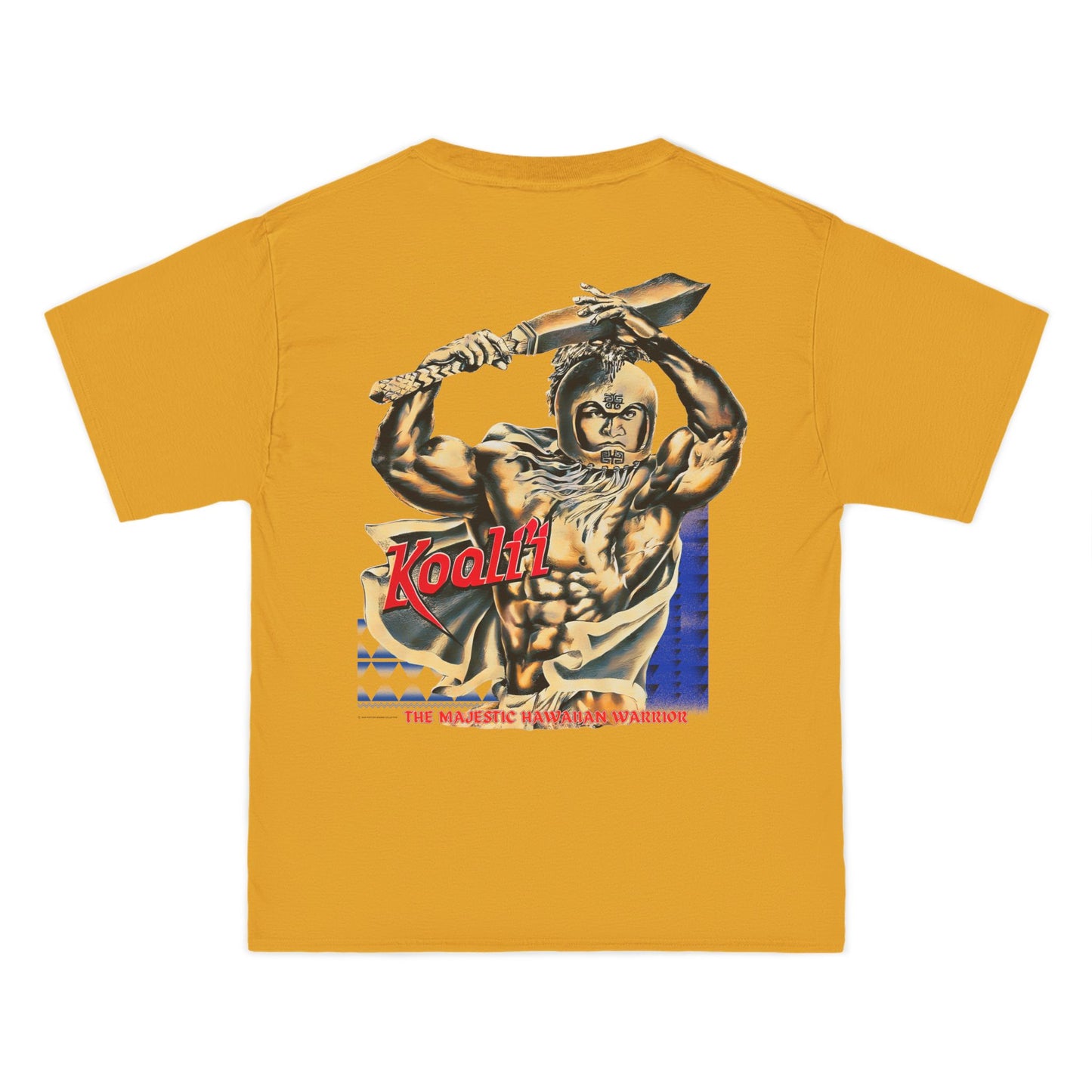 Hawaiian Strength Koali'i The Majestic Hawaiian Warrior Vintage Design 90s New Print Beefy-T®  Short-Sleeve T-Shirt