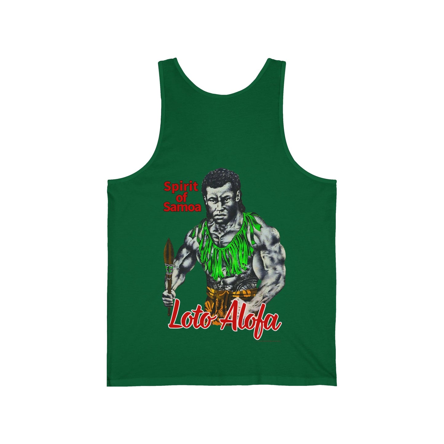 Samoan Strength Spirit of Samoa Loto Alofa Vintage Design 90s New Print Unisex Jersey Tank